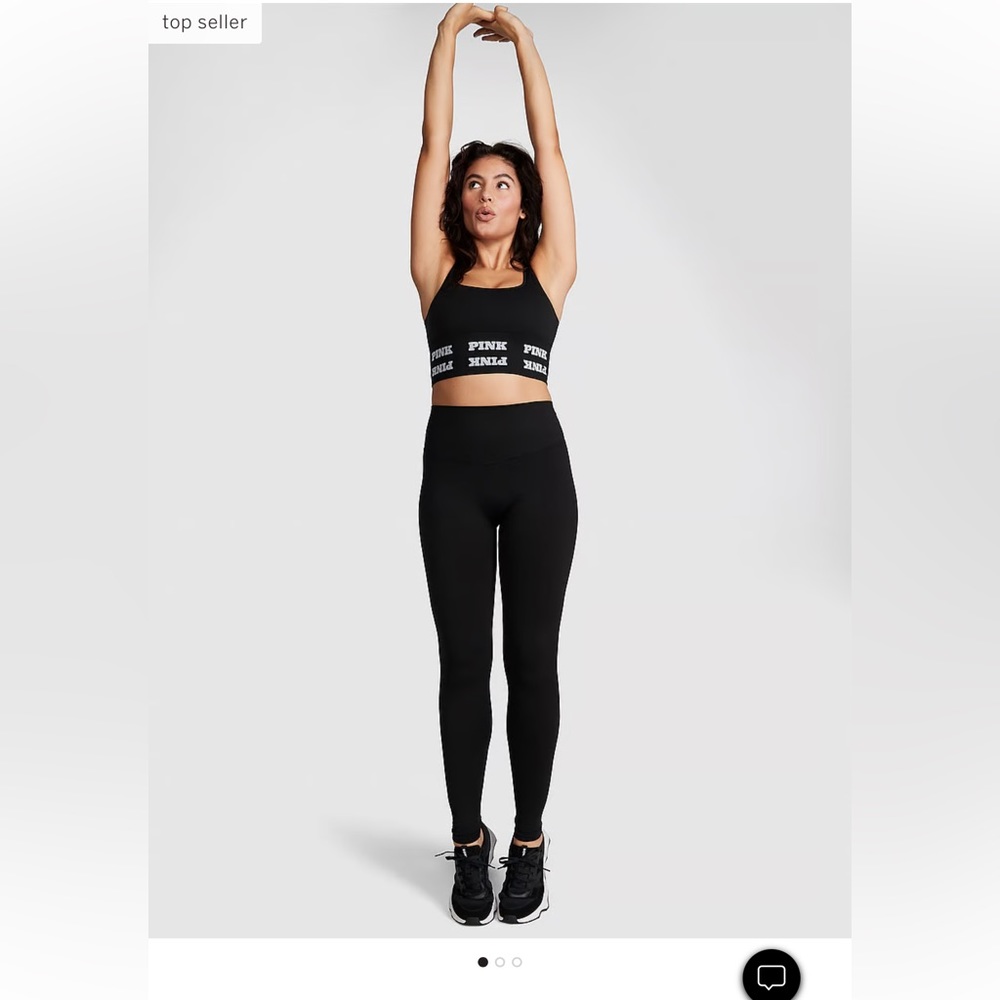 PINK Victoria’s Secret Seamless Classic Leggings Black